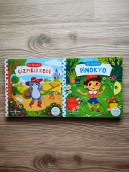 İLK ÖYKÜLER PİNOKYO - İLK ÖYKÜLER ÇİZMELİ KEDİ - HAREKETLİ SAYFALAR ( 2 KİTAP )