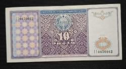 Özbekistan 10 Som ÇT+ KAĞIT PARA