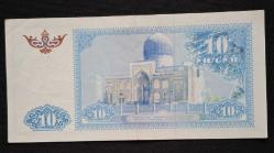 Özbekistan 10 Som ÇT+ KAĞIT PARA