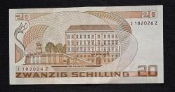 Avusturya 20 Schilling 1986 ÇÇT KAĞIT PARA
