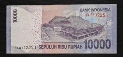 Endonezya 10.000 Rupiah 2013 ÇT KAĞIT PARA