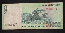 Endonezya 10.000 Rupiah 2009 ÇT KAĞIT PARA