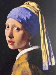 İNCİ KÜPELİ KIZ TABLOSU  - AHŞAP PANO