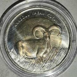 Anadolu Yaban Koyunu 2015 Yılı 1 Lira Hatıra Para Çil