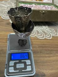 Şah damgalı tuğralı, çeşnili kutulu harika formda fincan zarf seti