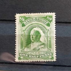 KAMPANYALI ÜRÜN:İngiliz Sömürgesi Niger Coast 1894, Kraliçe Victoria, 1/2d yeşil