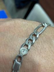 925 damgalı erkek gümüş bileklik