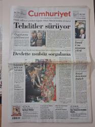 CUMHURİYET GAZETESİ 25 Ocak 2007 Perşembe ( YASİN HAYAL: ORHAN PAMUK KENDİNE DİKKAT ET / İSMAİL CEM ÖLÜM HABERİ / ÇEVİK İKİLİ OYNAMIŞ )