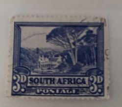 Güney Afrika _ damgalı pul
