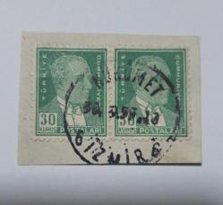 Hükümet İzmir   DAMGA 1950 li yıllar  Posta Tarihi Damga Koleksiyonu