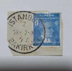 İstanbul Bakırköy  DAMGA 1940  Posta Tarihi Damga Koleksiyonu
