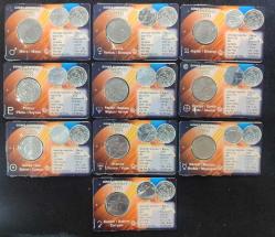 2022 Güneş Sisteminde Gezegenler Hatıra 1 Kuruş Seti Herbiri Özel Folderinde