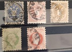 Avusturya Macaristan İmparatorluğu 1867_1880 klasik pullar