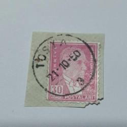 TOSYA  DAMGA Fragman 1950  Posta Tarihi Damga Koleksiyonu Atatürk Pulu üzerinde