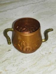 20174-ÇOK ŞİRİN BAKIR MİNİ KAPAKSIZ DEMLİK