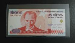 7.EMİSYON NADİR B SERİSİ 10.000.000 LİRA ÇİL KONDİSYONDA
