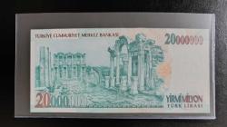 7.EMİSYON NADİR A SERİSİ 20.000.000 LİRA ÇİL KONDİSYONDA