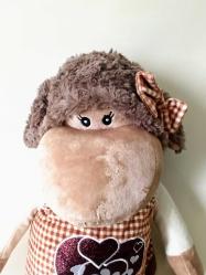 Flo'sToys Love Yazılı Kuzu Peluş Oyuncak Etiketi Üzerinde 70 cm