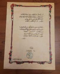 OSMANLICA İSTİKLAL MARŞI. ESKİ KOLEKSİYON BASKISIDIR. NEFİS GÖRSELLİ.