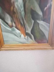 57x40cm eski duralitustu yağlıboya tablo
