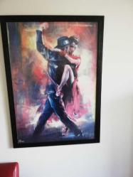 105x75cm camlı çerçeve baskı tablo.