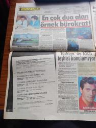 Gölge Adam Gazetesi - Turkish Newspaper - 3 Şubat 1987 - işverenler sendikası başkanı Halit Narin'in marmaris'teki inşaatını önce kaçak dendi sonra imar affına sokuldu - Al Baraka Ve Faisal finans Türkiye'ye neden geldiler - İstanbul'da her gün 650 kişi kuduz aşısı oluyor - kuduz hastanesi başhekimi Ayfer Kılıççıoğlu - Türkiye'de AIDS teşhisi konulamıyor - en çok dua alan örnek bürokrat Yıldırım Aktuna - AIDS kurbanı aktör Rock Hudson fotoğraf - ustalar ve çıraklar yazan Erol Toy - Kerkük altın tepsi içindeki pasta - Hint fakiri Sri Sri Ganapati okurlarımızın falına bakıyor - Uludağ'da Türk yasaları geçmiyor - İzmir belediyesi 3.5 milyarlık kazık yedi - Fenerbahçe'nin hali ne olacak - Beşiktaş Teknik direktörü Milutinoviç'e göre Türk futbolcusunun kendine güveni yok - Türk spor ajansının araştırması Mustafa Denizli için kamuoyu olumlu - bisiklet milli takımı Antalya'da hazırlanıyor - 87 yaz modası masmavi Fotoğrafı - ANAP Alaplı belediye başkan adayı Sedat Atalay - Burhan Özfatura