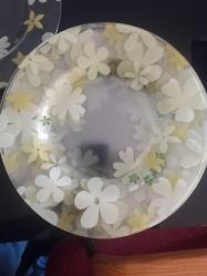 Sıfır 12li papatya desenli tabak takimi.26cm çap