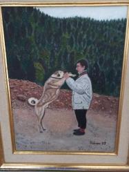56x46cm şebnem 99 İmzalı yağlıboya tablo