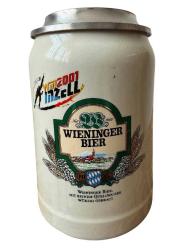 Nostaljik Alman Zinn Kapaklı Bira Bardağı TANKART