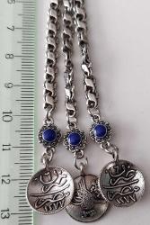 OSMANLI DÖNEMİ ANTİK MUHTEŞEM GÜMÜŞ SARAYSAL TESPİH PÜSKÜLÜ PP3LL1 PEK ÇIKMAZ