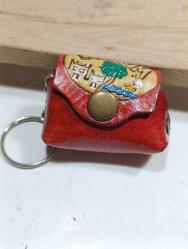 A27----BODRUM HATIRASI DERİ ÇANTA ŞEKLİNDE ANAHTARLIK