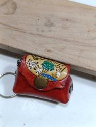 A27----BODRUM HATIRASI DERİ ÇANTA ŞEKLİNDE ANAHTARLIK