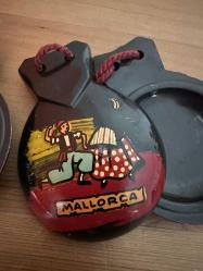 Vintage 70'ler Orijinal El boyama İspanyol Kastanyet,Koleksiyonluk