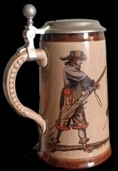 LOT.1 » Almanya Marzi&Remy Orijinal Damgalı Atıcılık Temalı Antika Kolleksiyonluk Tankart