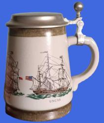 LOT.6 » Almanya Marzi&Remy Orijinal Damgalı Avustralya Yelkenli Temalı Antika Kolleksiyonluk Tankart