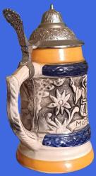 Almanya üretimi Orijinal Damgalı Münihli Çocuk Görselli Antika Kolleksiyonluk Tankart