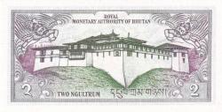 Koleksiyon Ürünü Butan Kraliyet Para Otoritesi 2 Ngultrum çil Butan banknotu