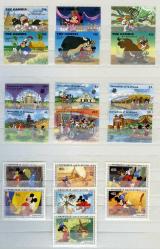 Koleksiyon Pulları,200 Çeşit Walt Disney,Çizgi Film Karekterleri Konulu Damgasız Koleksiyon