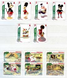 Koleksiyon Pulları,200 Çeşit Walt Disney,Çizgi Film Karekterleri Konulu Damgasız Koleksiyon