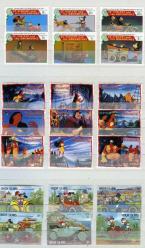 Koleksiyon Pulları,200 Çeşit Walt Disney,Çizgi Film Karekterleri Konulu Damgasız Koleksiyon