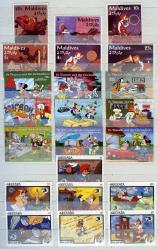 Koleksiyon Pulları,200 Çeşit Walt Disney,Çizgi Film Karekterleri Konulu Damgasız Koleksiyon