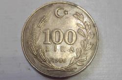 TÜRKİYE CUMHURİYETİ 100 LİRA 1986  (ÇÇT)