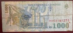 ROMANYA 1000 LEi 1998.TEMİZ KAĞIT   PARA