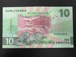 Zambiya 10 Kwacha 2024. Çil.