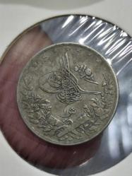 Sultan Abdülhamit 1293/10 Mısır Baskı Gümüş 1 Kuruş
