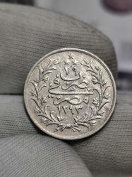 Sultan Abdülhamit 1293/29 Mısır Baskı Gümüş 2 Kuruş