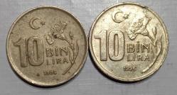 TÜRKİYE CUMHURİYETİ 10 BİN LİRA 1996( 10 RAKAMI BÜYÜK BASILMIŞTIR)