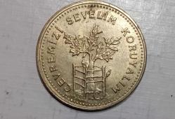 TÜRKİYE CUMHURİYETİ 1990 100 LİRA ÇEVREMİZİ SEVELİM KORUYALIM HATIRA PARASI
