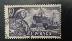 LOT.12 » 1943 YILI POLONYA Büyük Britanya'daki Polonya Sürgün Hükümeti tarafından çıkarılan Polonya Ticaret Donanması   DAMGALI  ŞARNİYERSİZ