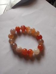 Karnelyan akik doğal taş bileklik